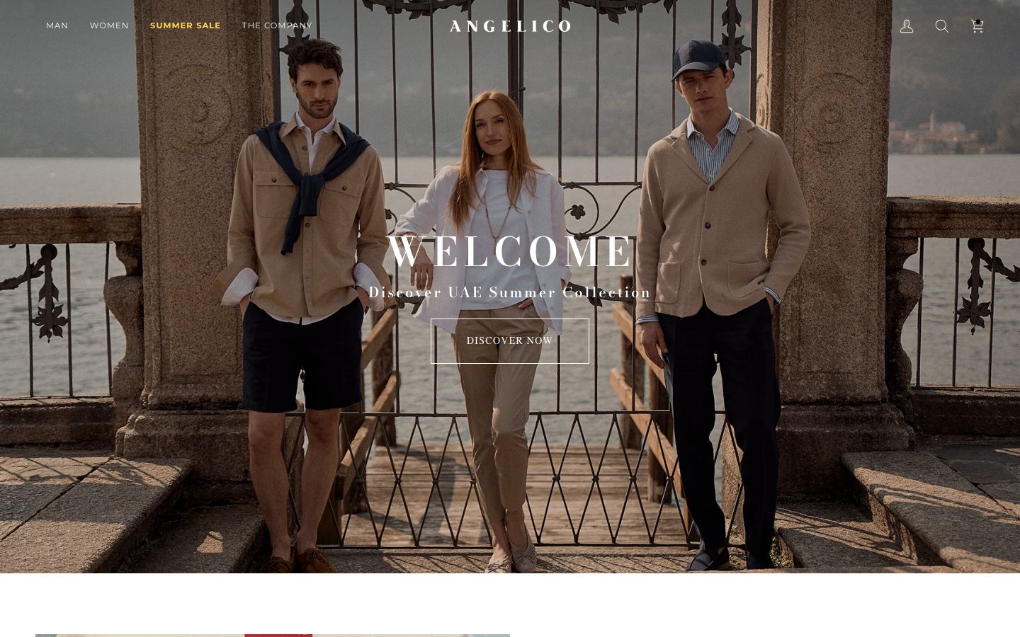 Before and after Shopify fashion theme customization for a UAE brand