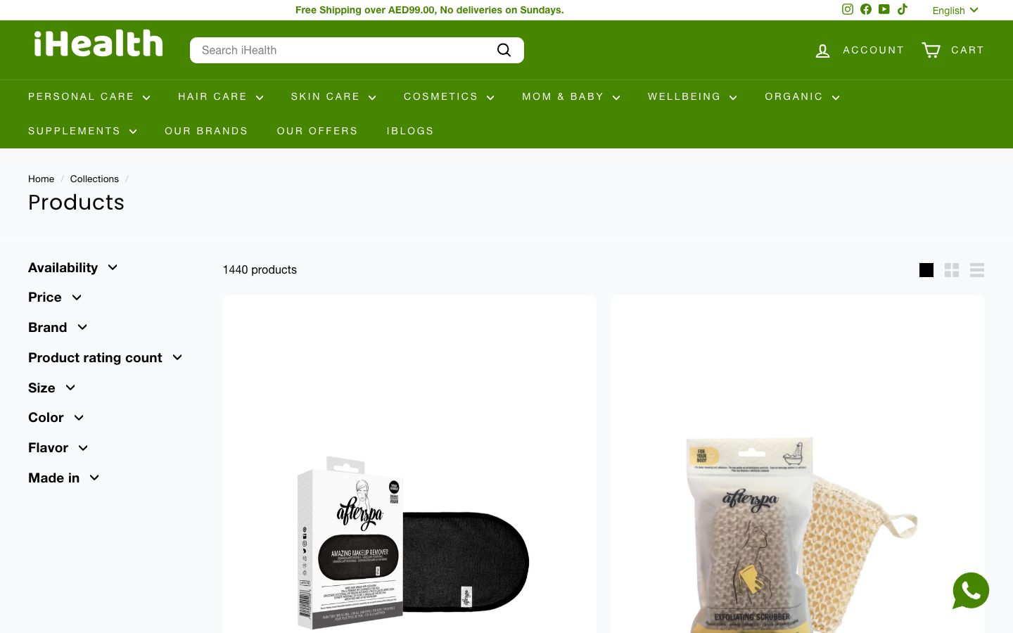 UAE ecommerce catalogue prepared for a controlled Shopify migration